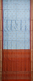 Bomkai silk saree with blouse piece