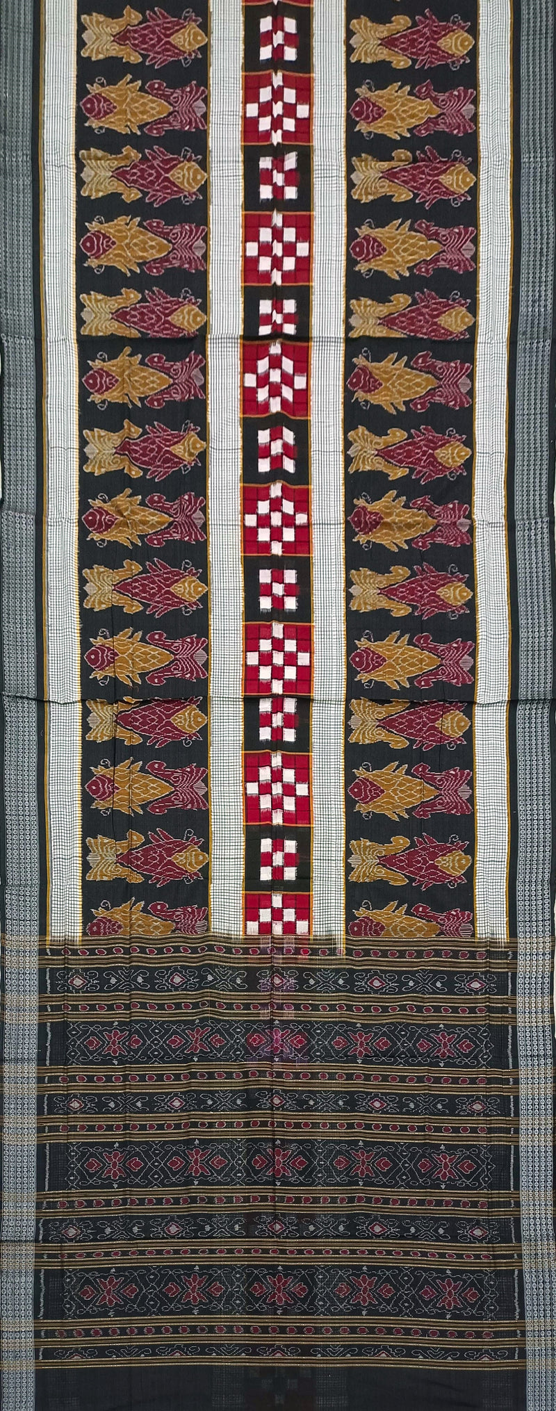 Sambalpuri cotton saree with blouse piece