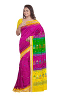 Bomkai silk saree with blouse piece