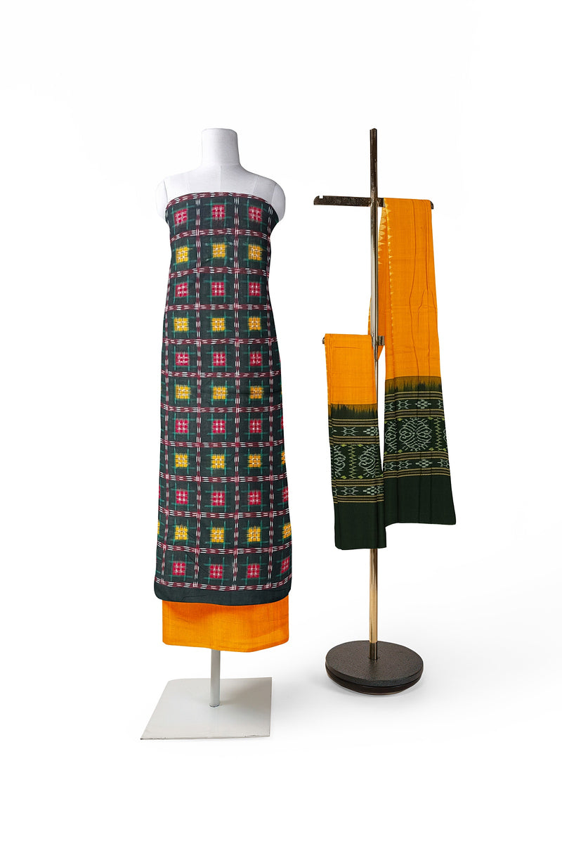 Ashwini unstitched Sambalpuri Cotton dress material set