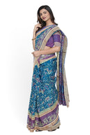 Sambalpuri Silk Bapta(Silk+Cotton mix) saree with blouse piece