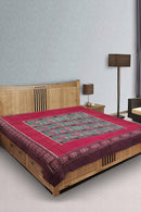 Exclusive Premium Sambalpuri Cotton Double Bedsheet With Unstiched Pillow Cover