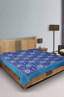 Sambalpuri Ikat Cotton Bedsheet in Pasapalli Design