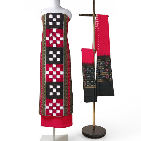 orissa cotton dress materials Hand Woven and Hand Spun As Shown In The Image Exclusive Orissa Ikkat Cotton  Dress Material at  1950/piece in Mumbai