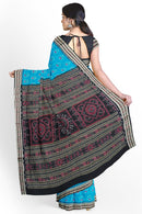 Sambalpuri silk saree with blouse piece