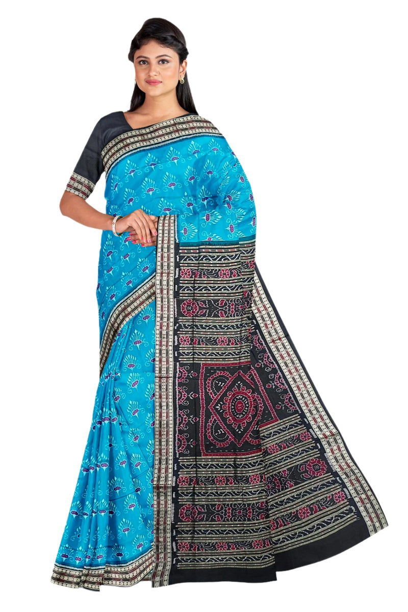 Sambalpuri silk saree with blouse piece