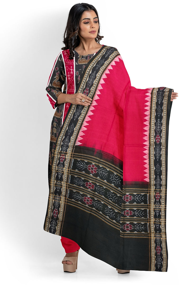 Boita design sambalpuri cotton dress material set