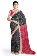 Animals design sambalpuri silk saree with blouse piece