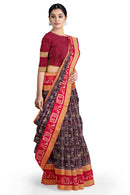 Exquisite Tribal art design sambalpuri cotton saree with blouse piece
