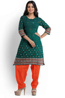 Club(Playing card) motifs design Bomkai cotton dress material set