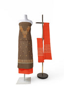 Buti and Neck design Bomkai cotton Dress material set