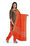 Buti and Neck design Bomkai cotton Dress material set