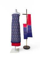 Birds design sambalpuri cotton dress material set