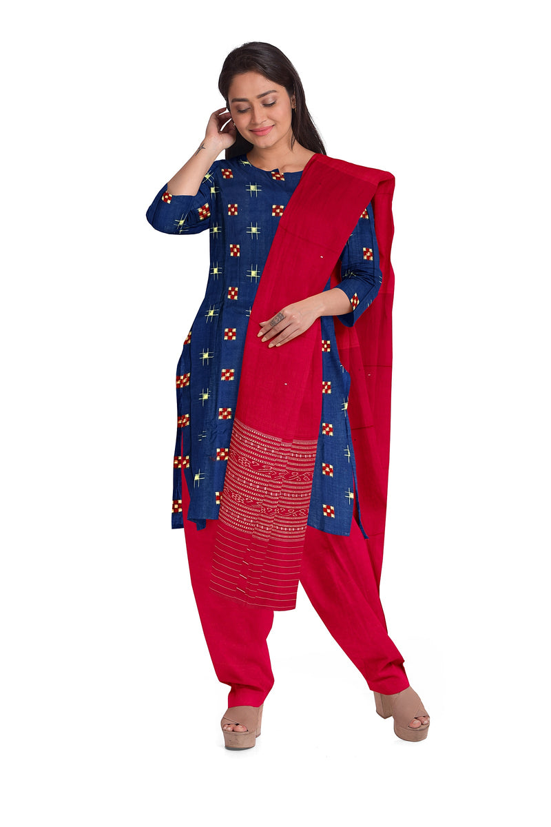 Sambalpuri cotton dress material set