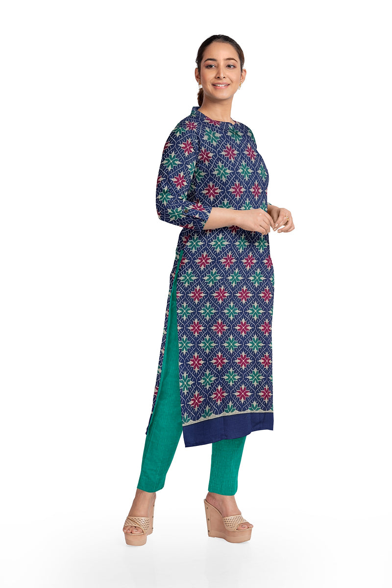 Exquisite Flower design Sambalpuri cotton dress material set