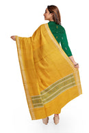Exquisite Sambalpuri Bapta Dress Material, Green yellow combination