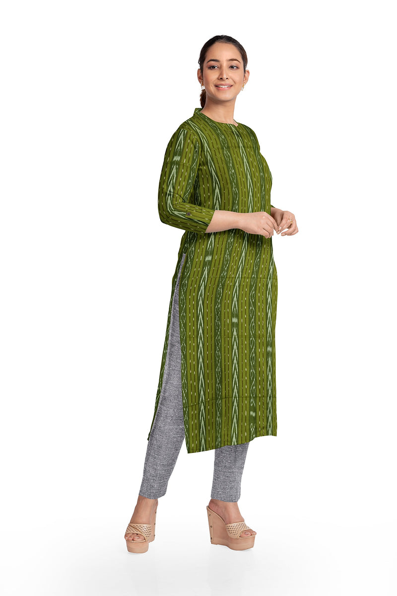 Sambalpuri unstitched cotton kurti/kurta/shirt material, 2.3 mtr