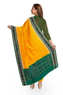 Beautiful flower design Sambalpuri cotton dress material set