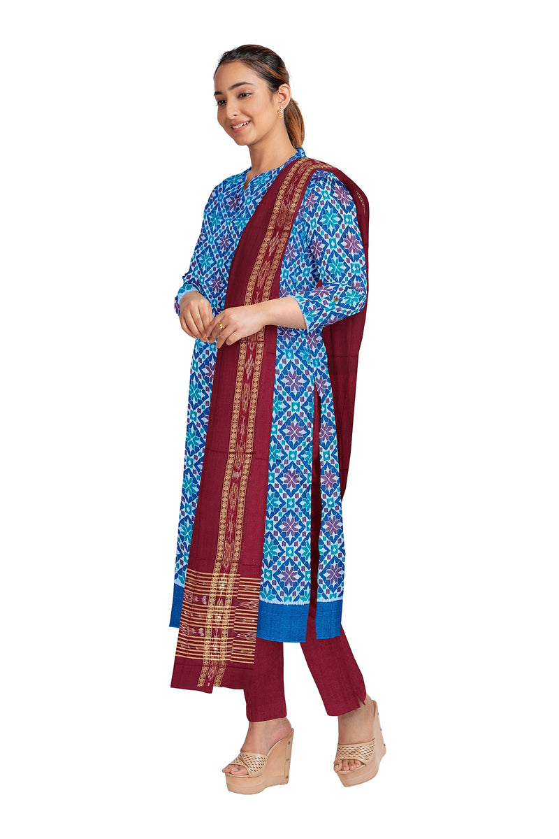 Exquisite Premium Sambalpuri Silk Bapta Dress Material set