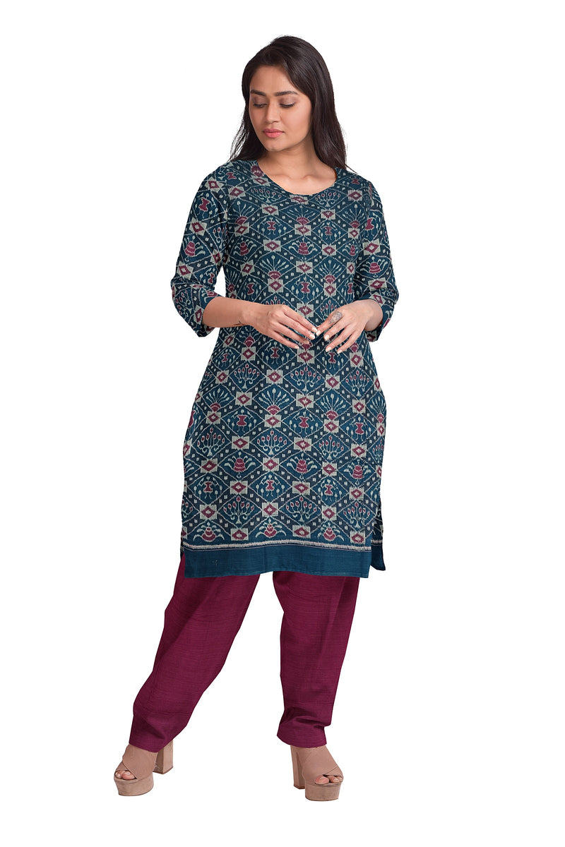 Sambalpuri cotton Kurti/Kurta/Shirt Material, 2.5 mtr