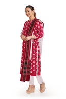 Excquisite unstitched Sambalpri cotton dress material set