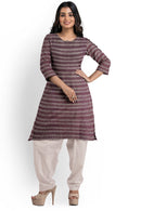 Pochampalli ikat cotton dress material set