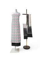 Exquisite Terracotta design Unstitched Sambalpuri cotton dress material set
