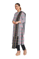 Exquisite Terracotta design Unstitched Sambalpuri cotton dress material set