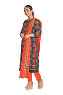 Exquisite Grapes leaves design Premium range sambalpuri cotton dress material set