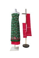 Embroidery work handloom cotton dress material set