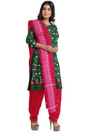 Embroidery work handloom cotton dress material set