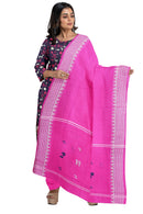 Embroidery work handloom cotton dress material set