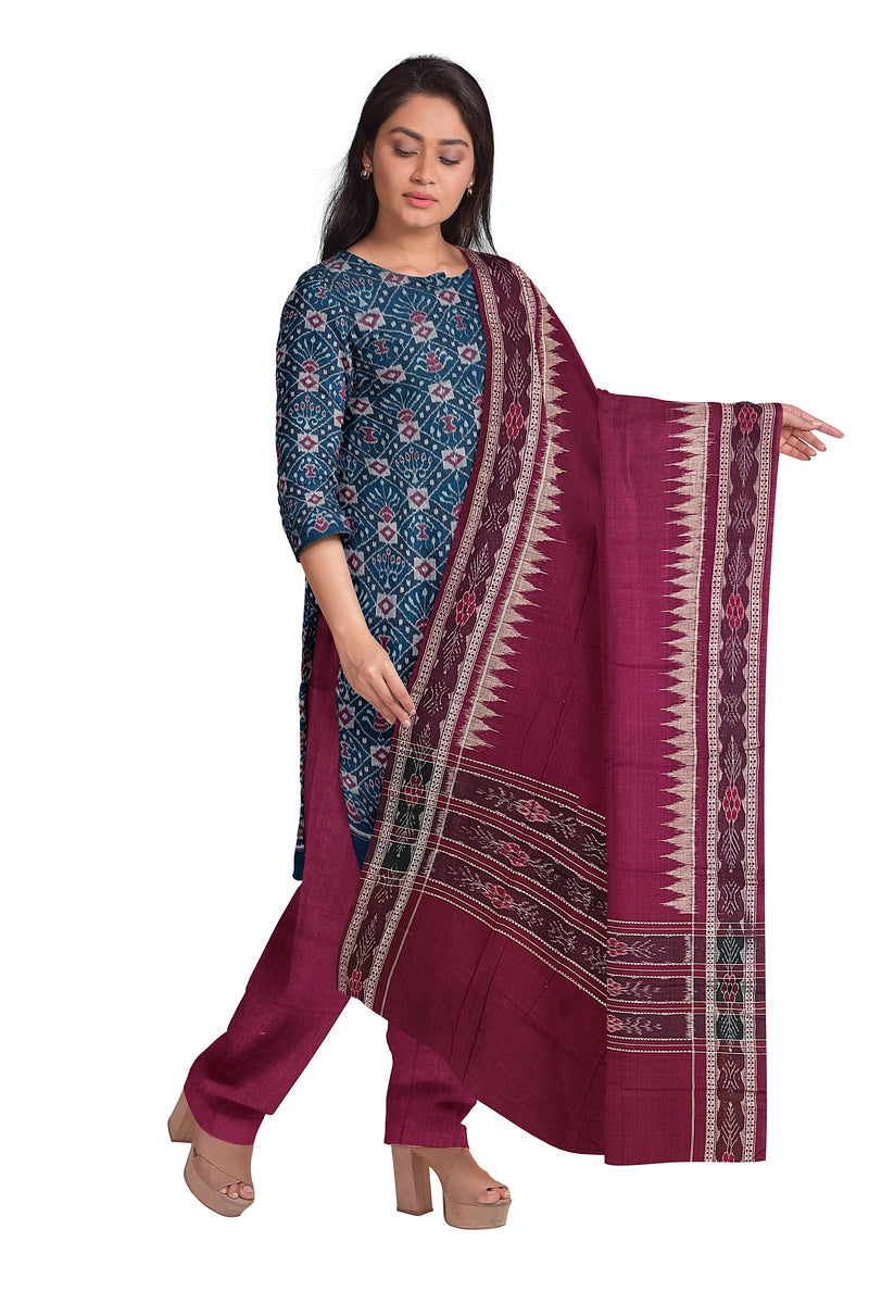 Sambalpuri cotton dress material set
