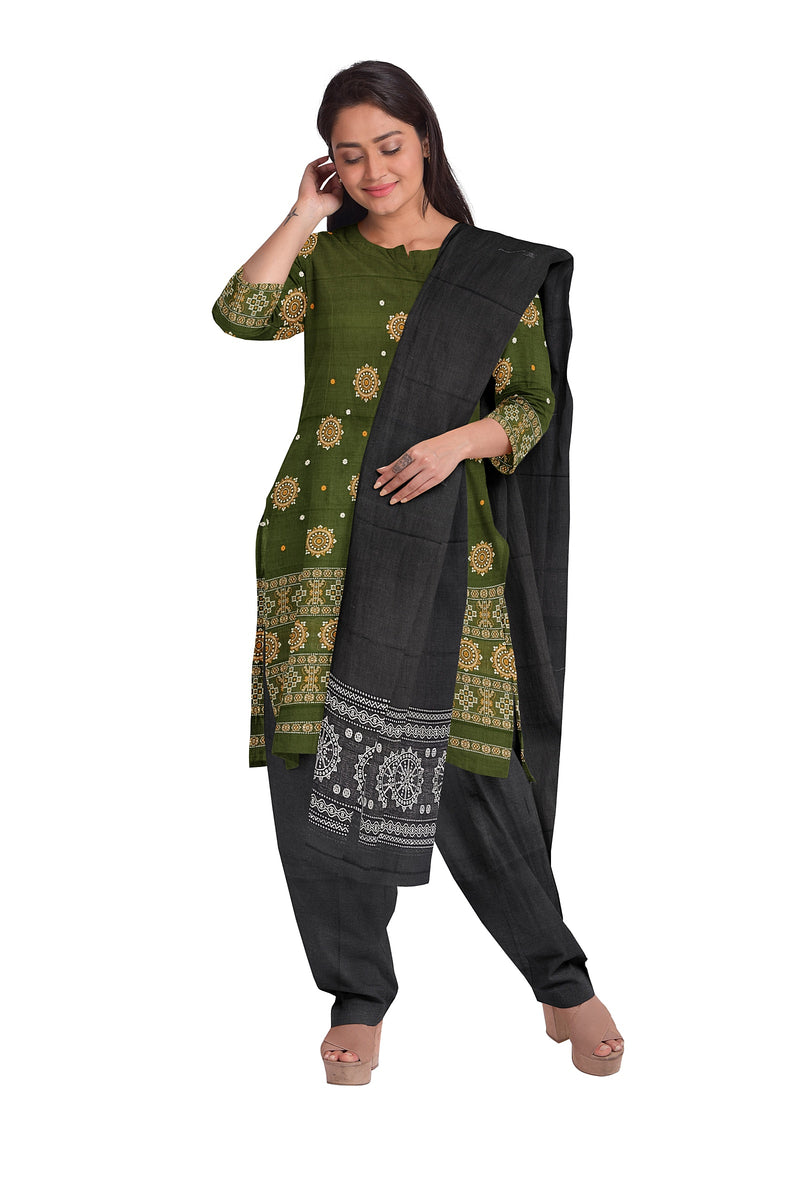 Bomkai cotton dress material set
