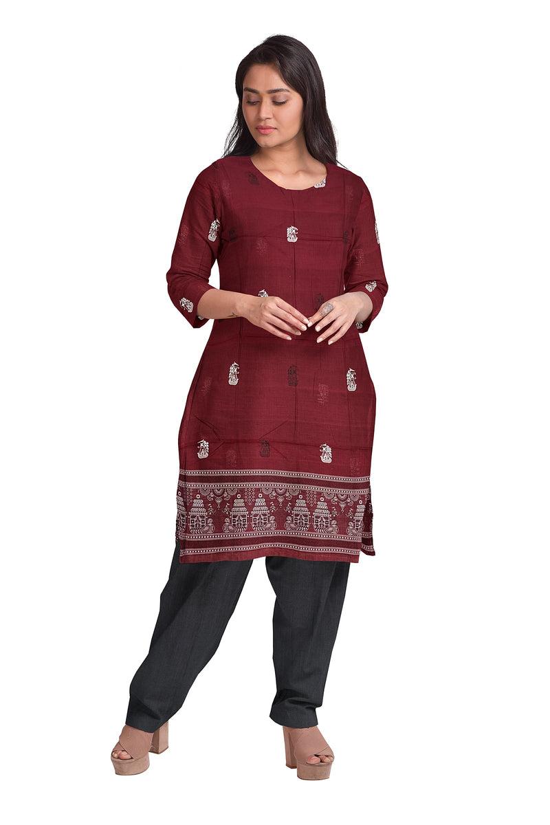 Boita(Boat) Design Bomkai cotton dress material set