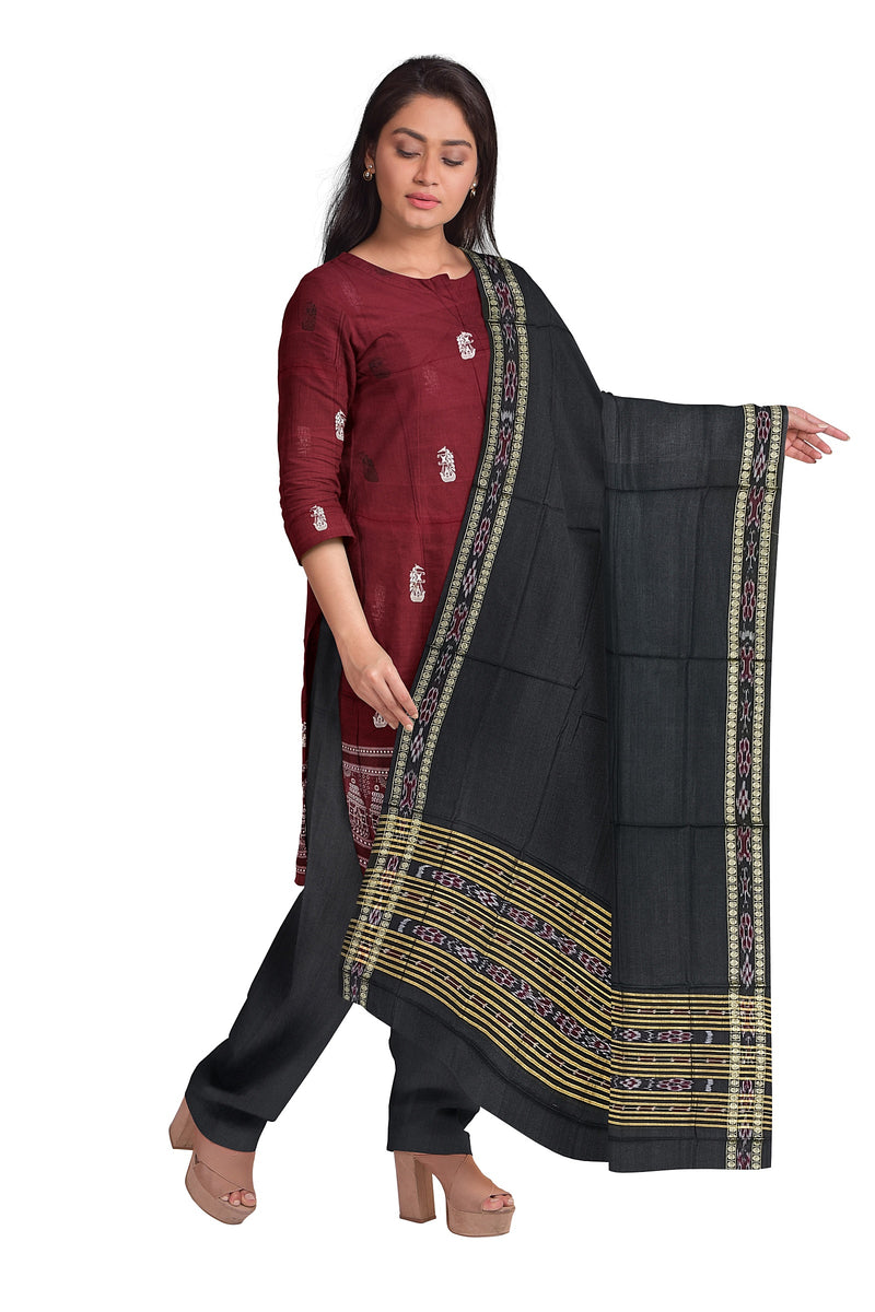 Boita(Boat) Design Bomkai cotton dress material set