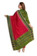 Exquisite terracotta design unstitched sambalpuri cotton dress material set