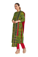 Exquisite terracotta design unstitched sambalpuri cotton dress material set