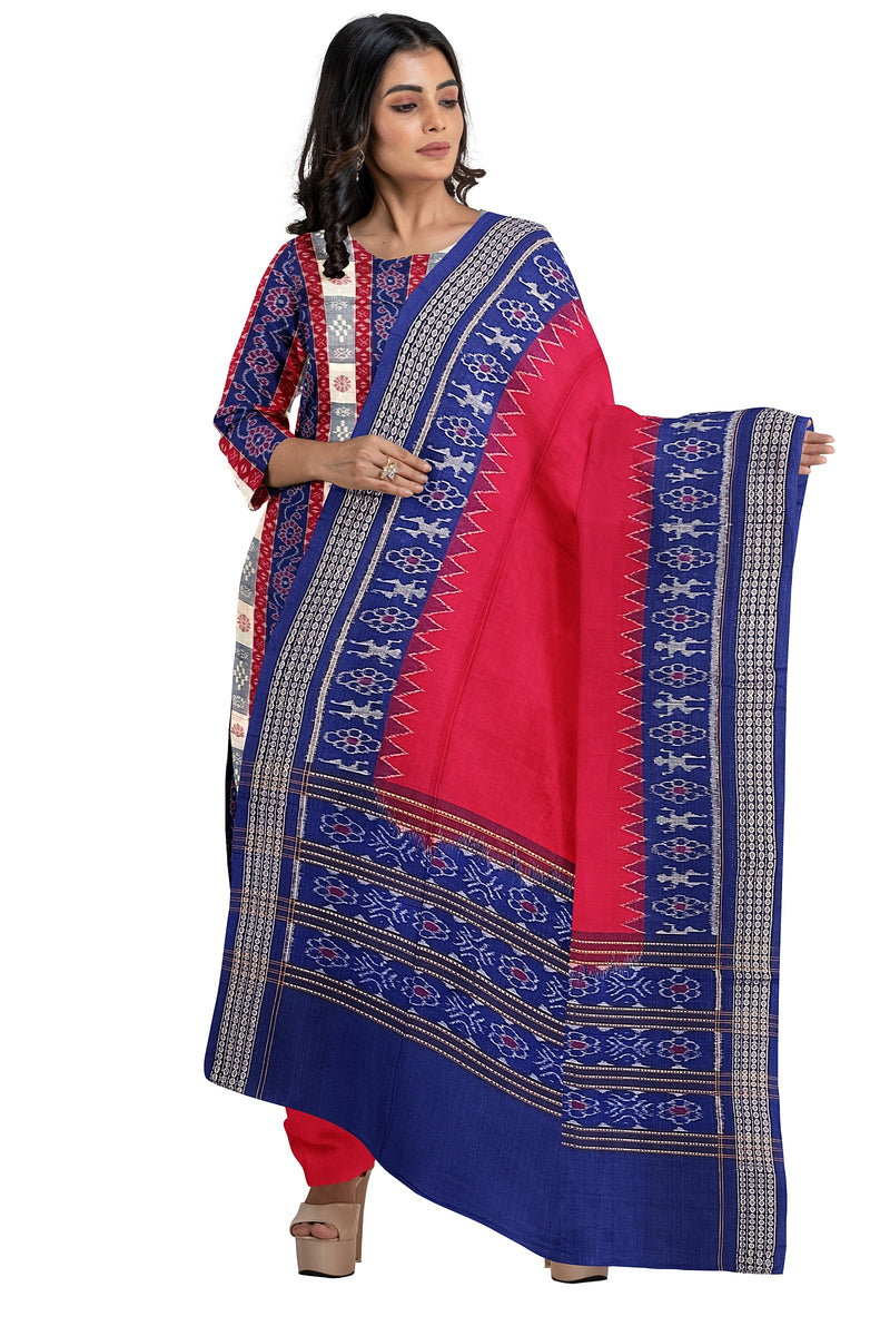 Beautiful Sambalpuri cotton dress material set