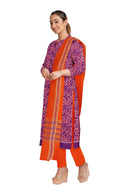Exclusive Birds and leaves design Premium Sambalpuri cotton dress material set