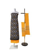 Exquisite tribal design sambalpuri cotton dress material set