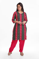 Excquisite Pasapali and flower design unstitched Sambalpuri cotton dress material set