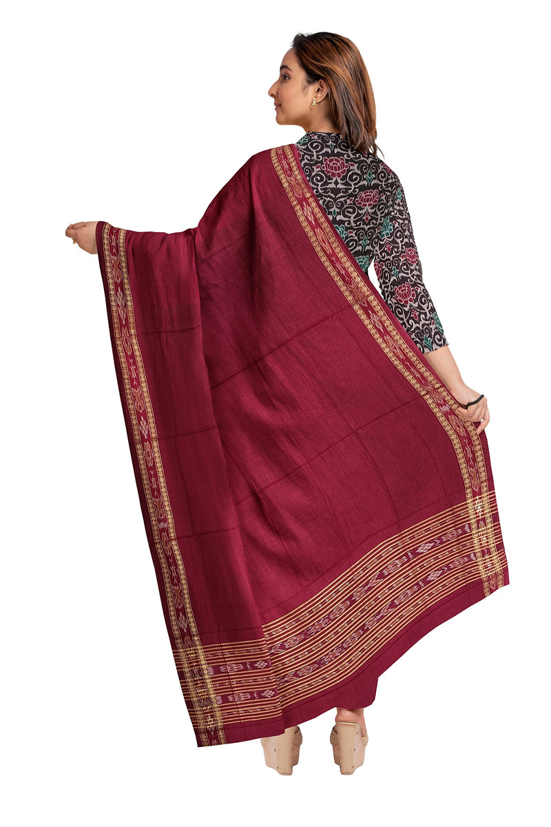 Beautiful flower designs Sambalpuri cotton dress material set