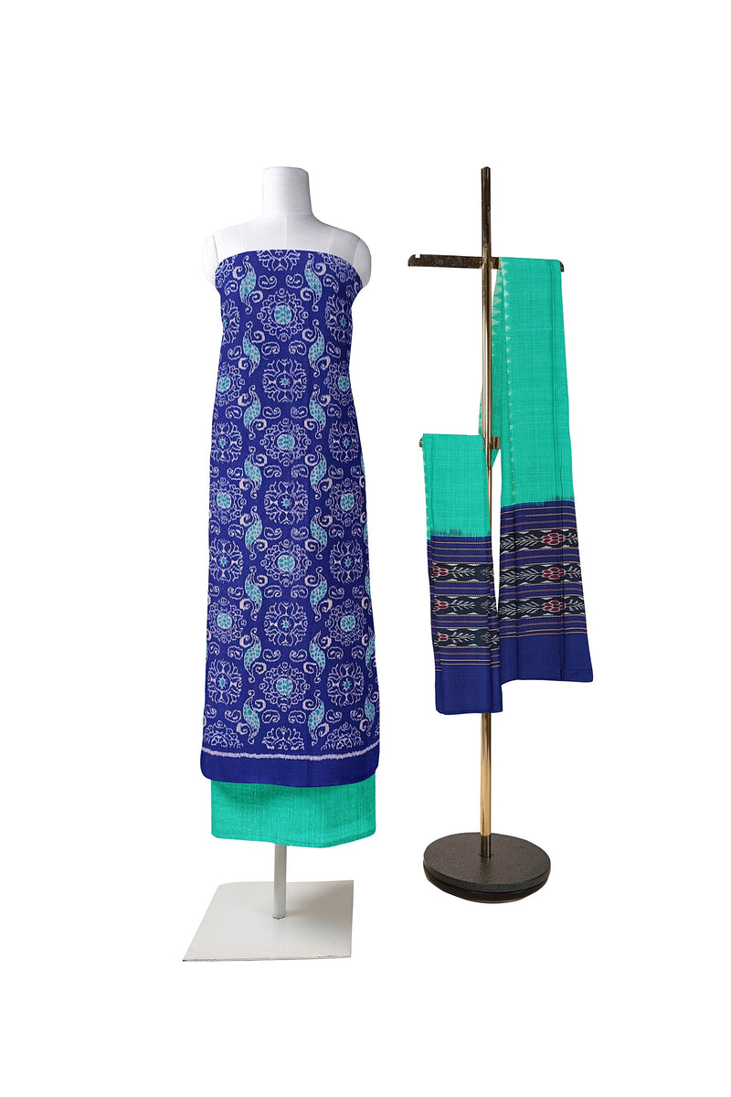 Exquisite Sambalpuri cotton dress material set