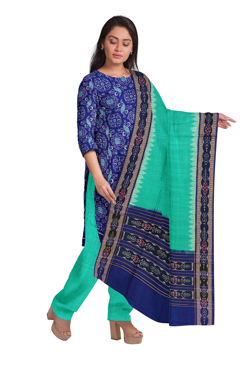 Exquisite Sambalpuri cotton dress material set