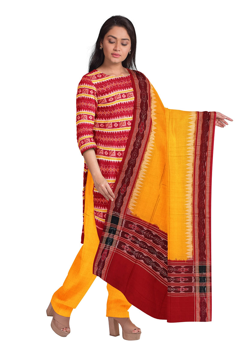 Sambalpuri cotton dress material set