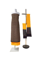 Dambaru design Sambalpuri cotton dress material set