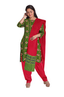 Beautiful Pasapali and Khajurpati design Sambalpuri cotton dress material set