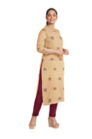 Bomkai cotton dress material set with village hut design