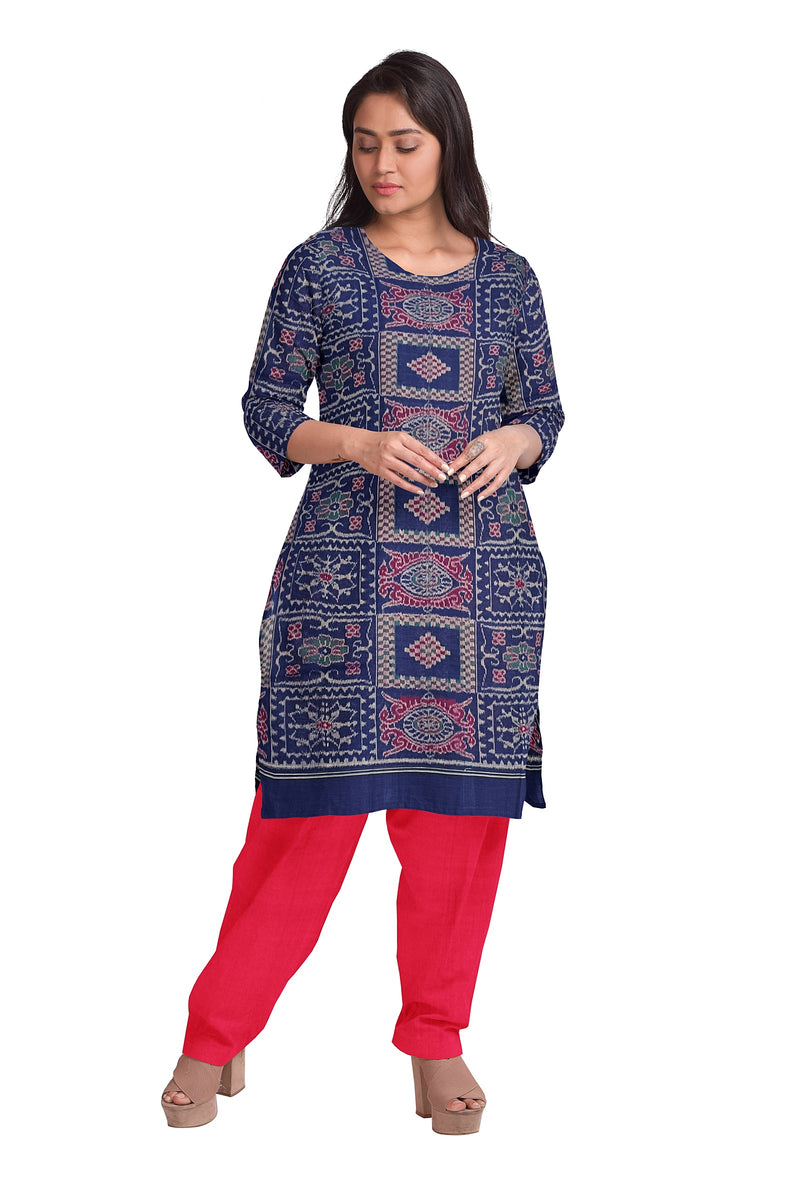 Exquisite Sambalpuri cotton dress material set
